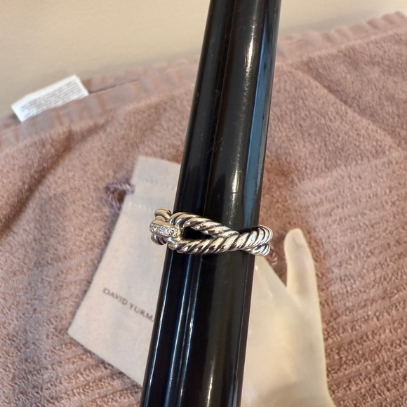 David Yurman Crossover Cable and Pave Ring. Size 6 - Picture 7 of 12